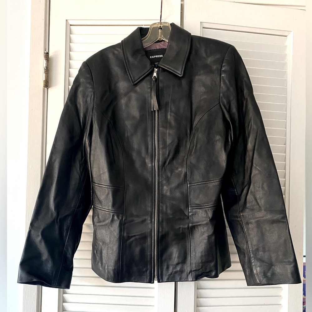 Express Black Leather Jacket